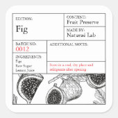 Black & White Apothecary Fig label (Voorkant)