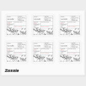 Black & White Apothecary Lavender label (Vel)