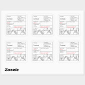 Black & White Apothecary Lemon label (Vel)