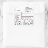 Black & White Apothecary Peach label (Tas)