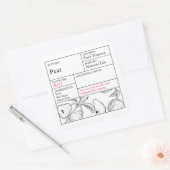 Black & White Apothecary Pear label (Envelop)