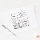 Black & White Apothecary Watermelon label (Envelop)