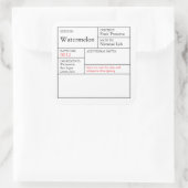 Black & White Apothecary Watermelon label (Tas)