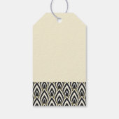 Black & White Art Deco Cadeaulabel (Achterkant)