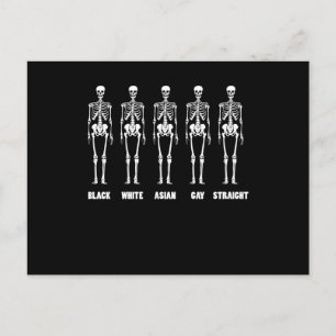 Black White Asian Gay Straight LGBT Pride Month Briefkaart