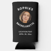 Black White Bacherolette Party Favor Bride Foto (Achterkant)