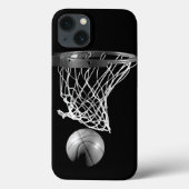 Black & White Basketball iPhone 6 Coque (Verso)