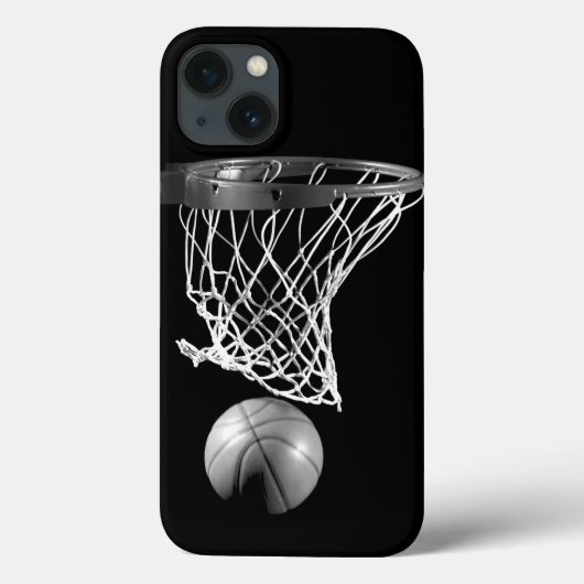 Black & White Basketball iPhone 6 Coque (Verso)