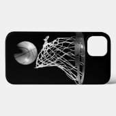 Black & White Basketball iPhone 6 Coque (Verso (horizontal))