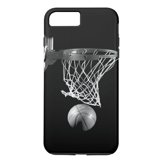 Black & White Basketball iPhone 7 Plus Coque (Dos)