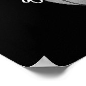 Black White Basketball Print Poster (Hoek)