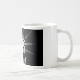 Black White beeld van Liberty New York Koffiemok