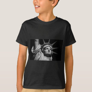 Black White beeld van Liberty New York T-shirt