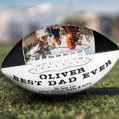 Black White Best Dad's Day Family Foto American Football
