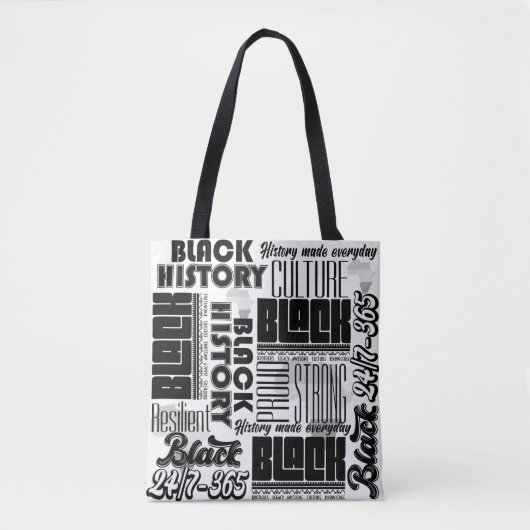 Black White Black History Two Tone Tas (Voorkant)
