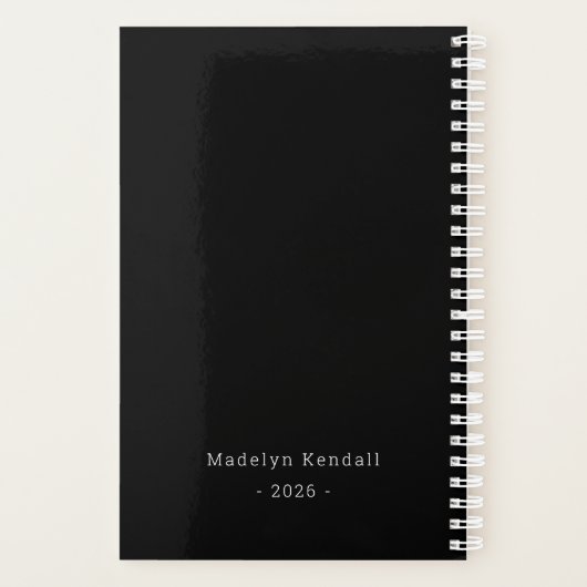 Black & White Bold Script Personalized Name  (Dos)