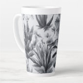  Black&White botanisch groot Latte Mok (Linkerhoek)