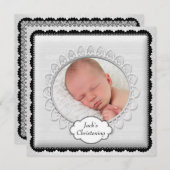 Black White Boys foto doop Kaart (Voorkant / Achterkant)