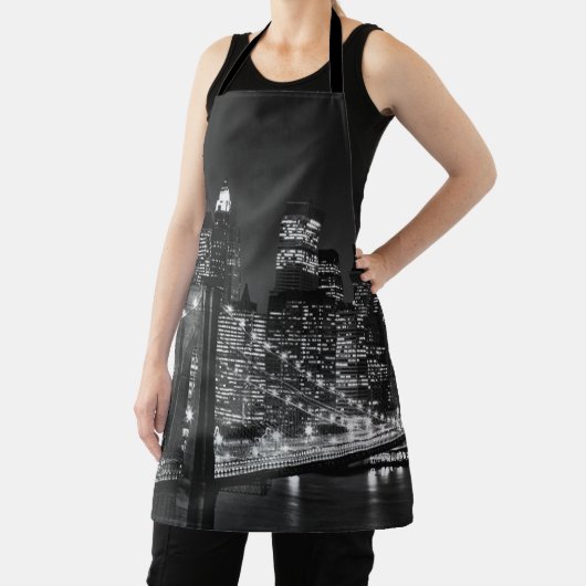 Black White Brooklyn Bridge New York avond Schort (Insitu)