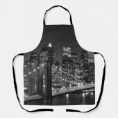 Black White Brooklyn Bridge New York avond Schort (Voorkant)