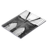 Black White Brooklyn Bridge New York Notitieboek (Linkerzijde)
