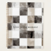 Black White Brown Squares (Devant)