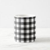 Black White Buffalo Gingham Check Pset Holiday Koffiemok (Center)