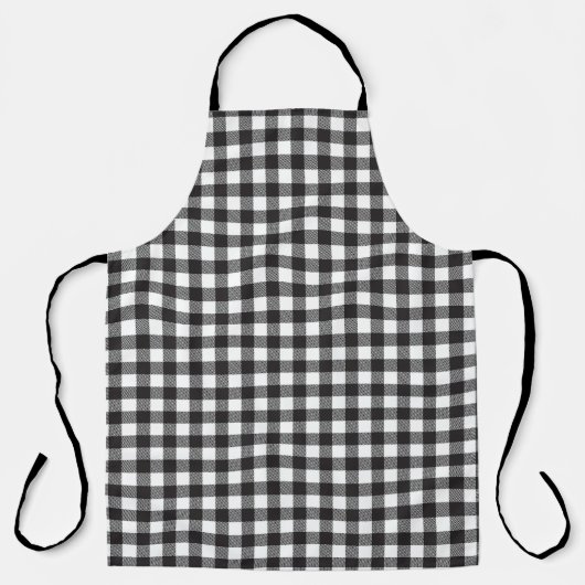Black White Buffalo Gingham Check Pset Holiday Schort (Voorkant)