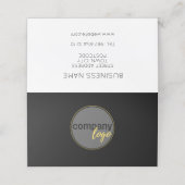 BLACK WHITE BUSINESS LOGO 10 BESTELLINGEN LOYALITE KLANTENKAARTJE (Buitenkant ongevouwen)