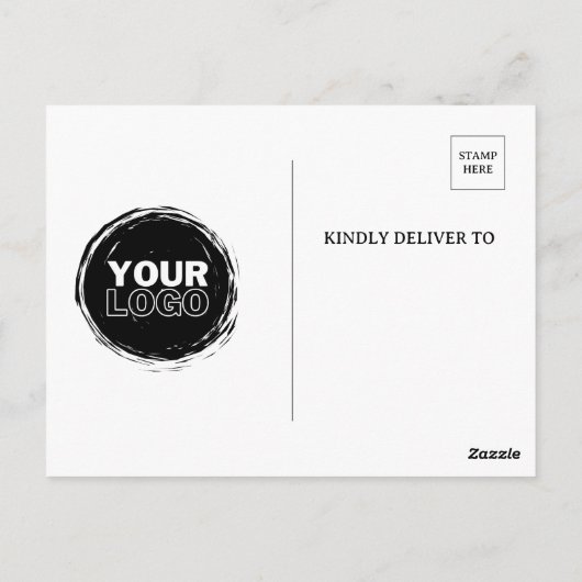 Black & White Business Open House Uitnodiging (Achterkant)