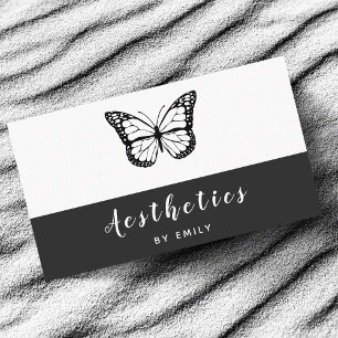 Black & White Butterfly Esthetiek Huidverzorging M Visitekaartje