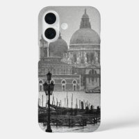 Black White Canal Venice Italië Reis