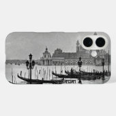 Black White Canal Venice Italië Reis Case-Mate iPhone Case (Achterkant (horizontaal))