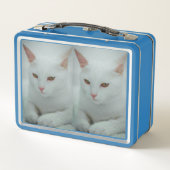Black & White Cat Duo Metal Lunchbox (Dos)
