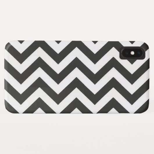 Black White Chevron Case-Mate iPhone Case (Achterkant (horizontaal))