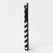 Black White Chevron Pattern Case-Mate iPhone Case (Achterkant/links)