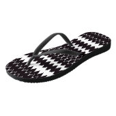 Black White Chevron Pattern Teenslippers (Schuin)