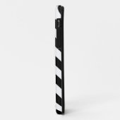 Black White Chevron Stripes iPhone 5 Hoesje (Achterkant/links)
