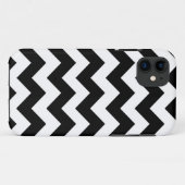 Black White Chevron Stripes iPhone 5 Hoesje (Achterkant (horizontaal))