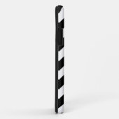 Black White Chevron Stripes iPhone 5 Hoesje (Achterkant/rechts)