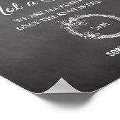 Black White Choisissez un Mariage de siège Poster (Coin)