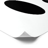 Black & white Cirkel Talk Poster (Hoek)