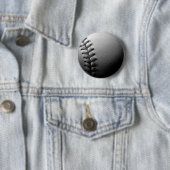 Black & White Close-up Baseball Ronde Button 5,7 Cm (In situ)
