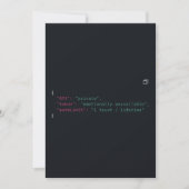 Black & White Coder Offerte Uitnodiging – Aanpasse (Voorkant)
