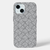 Black & White Concentric Circle Telefoonhoes Case-Mate iPhone Case (Achterkant)