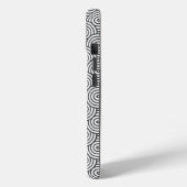Black & White Concentric Circle Telefoonhoes Case-Mate iPhone Case (Achterkant / Links)