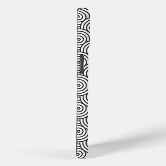 Black & White Concentric Circle Telefoonhoes Case-Mate iPhone Case (Achterkant / Rechts)