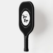 Black & White Custom Logo Business Corporate Pickleball Paddle (Links)