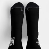 Black White DADA DADDY DAD BRUH VADERDAG Sokken (Top)