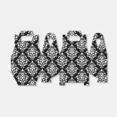 Black White Damask Pattern 1 Bedankdoosjes (Uitgevouwen)